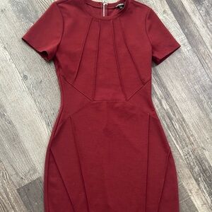 EXPRESS maroon bodycon dress